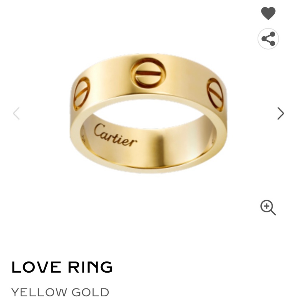 Yellow gold Cartier ring